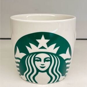 STARBUCKS Coffee Co. Mug Cup Mermaid Siren Logo 14 fl. oz White Green